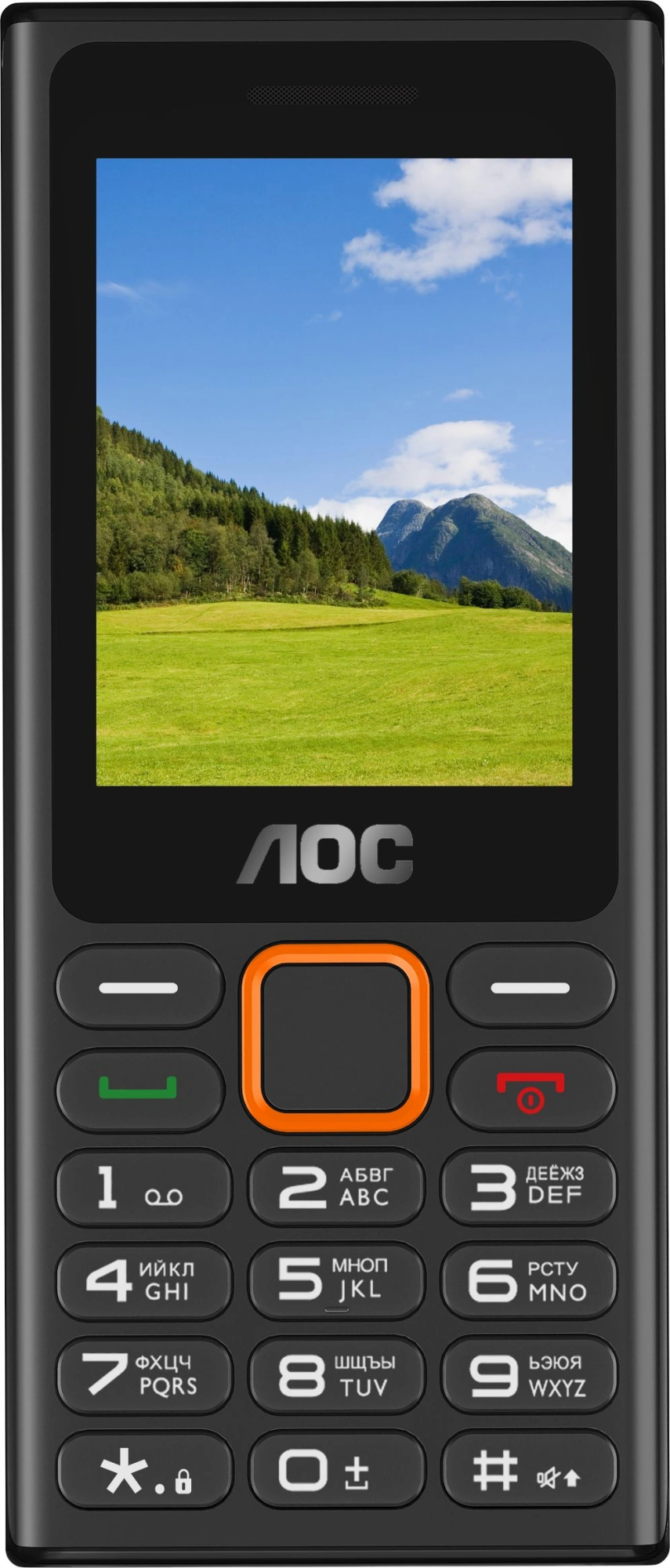 Мобильный телефон AOC 245 A черный моноблок 2Sim 2.4" 240x320 RTOS 0.3Mpix GSM900/1800 FM microSD max32Gb