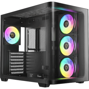 Корпус ПК без блока питания / Ocypus Iota-C70-BKD400CD-GL / Корпус ПК без блока питания/ Case Ocypus Iota C70 Curve BK ARGB, Midi-Tower, TG, 4x120mm ARGB, 2xUSB-A 3.0 + 1xUSB-C 3.1, ATX, mATX, mITX Black