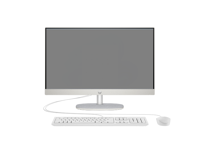 HP 24-CR0255NH NT 24" FHD(1920x1080) Intel Core i7-1355U, 16GB DDR4-3200 (2x8GB), SSD 512Gb, Intel Internal Graphics, noDVD, ENG kbd&mouse wired, HD Webcam, Shell White, FreeDOS, 1Y Wty