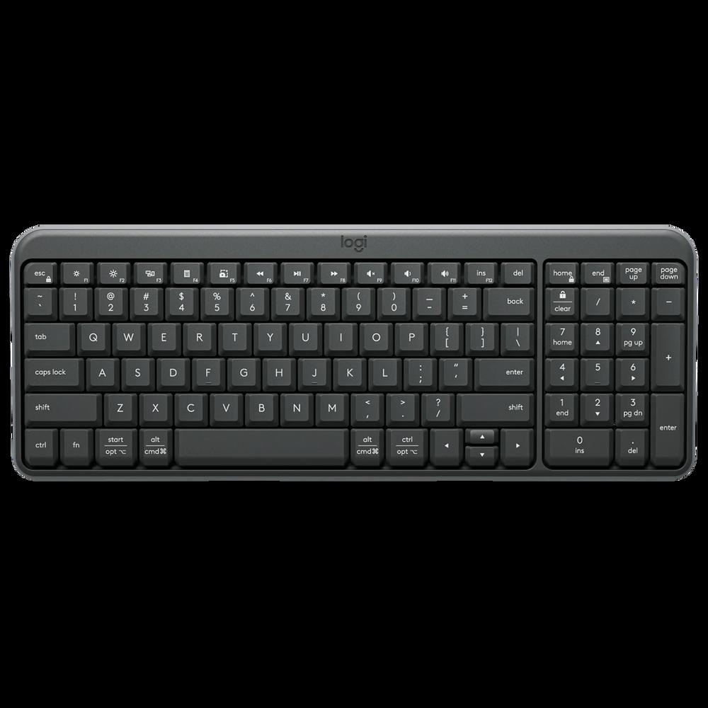 Клавиатура / Logitech 920-013452 / Клавиатура Logitech K250 графитовый беспроводная BT slim Multimedia (920-013452)
