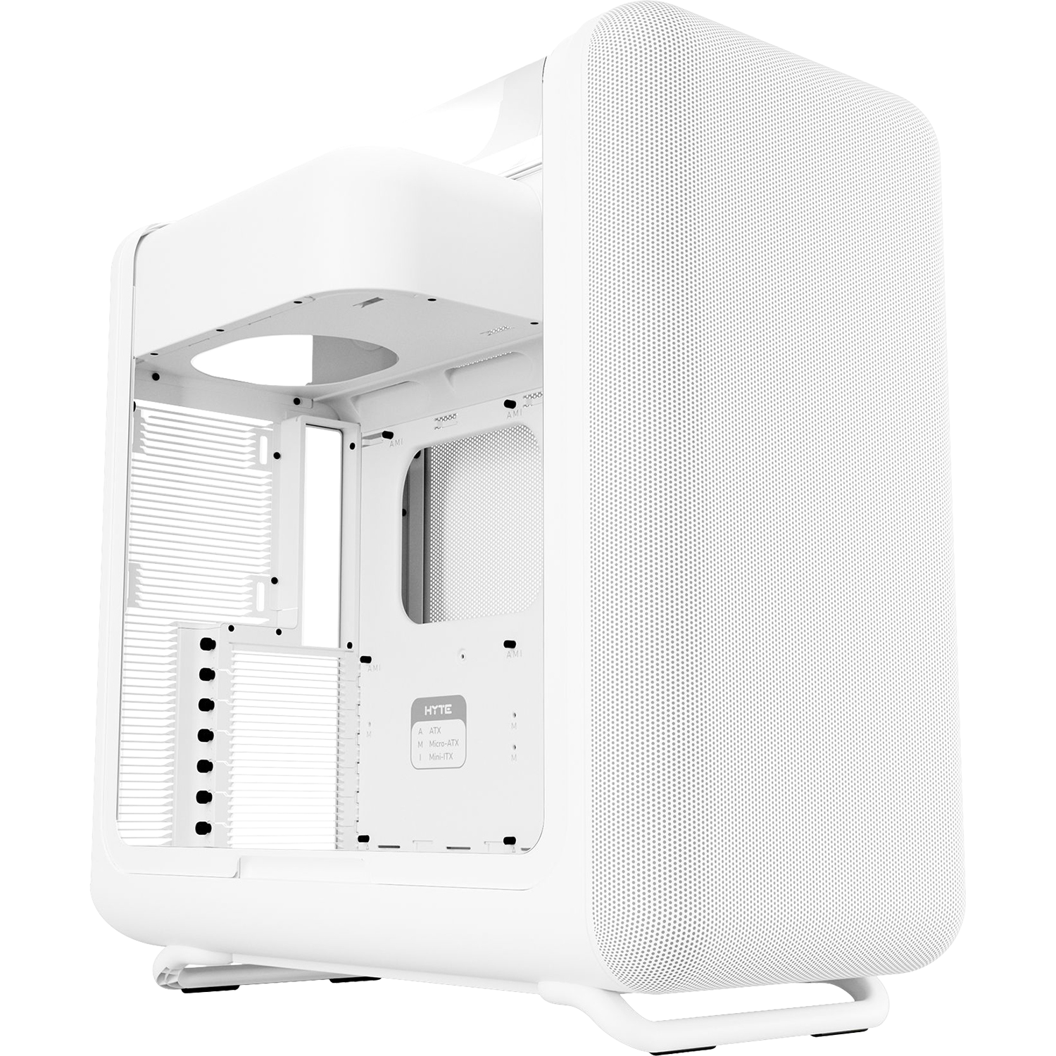 Корпус без блока питания / HYTE X50 (CS-HYTE-X50G-WW) / Корпус без блока питания/ Case HYTE X50, Midi-Tower, TG, no fans, 2xUSB-A 3.2, 1xUSB Type-C, E-ATX, ATX, mATX, mITX White Snow