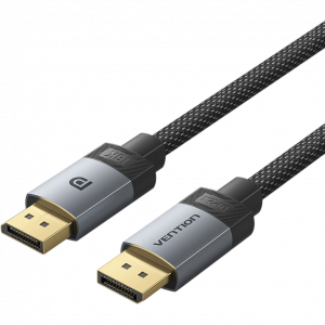 Кабель Vention DisplayPort v2.1 20M/20M - 5м Тканевая оплетка / Vention HGBHJ / Кабель Vention DisplayPort v2.1 20M/20M - 5м Тканевая оплетка