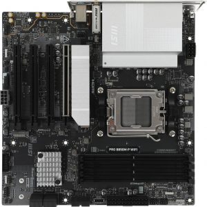 Материнская плата / MSI PRO B850M-P WIFI / Материнская плата MSI PRO B850M-P WIFI B850, AM5, 4DDR5, 4PCIEx16, 3M.2, 3TypeC, 1USB3.2Gen2, 5USB3.2Gen1, 8USB2.0, 4SATA3.0, 5G, HDMI, ATX, RTL