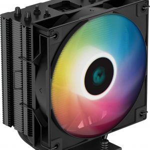 Устройство охлаждения(кулер) / Deepcool R-AG400-BKANMC-G-2 / Кулер Deepcool AG400 Bk ARGB Soc-AM5/AM4/1200/1700/1851 черный/белый 4-pin 31.6dB Al+Cu 220W 614gr Ret (R-AG400-BKANMC-G-2) [R-AG400-BKANMC-G-2]