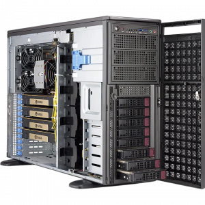 Серверный корпус / SuperMicro CSE-747BTS-R2K20BP / Серверный корпус/ Server Case Supermicro SC747BTS-R2K20BP 4U/Tower SuperChassis 8x 3.5"/2.5" SAS/SATA3 Hot-Swap, E-ATX 13.68x13, 1+1 R2200W