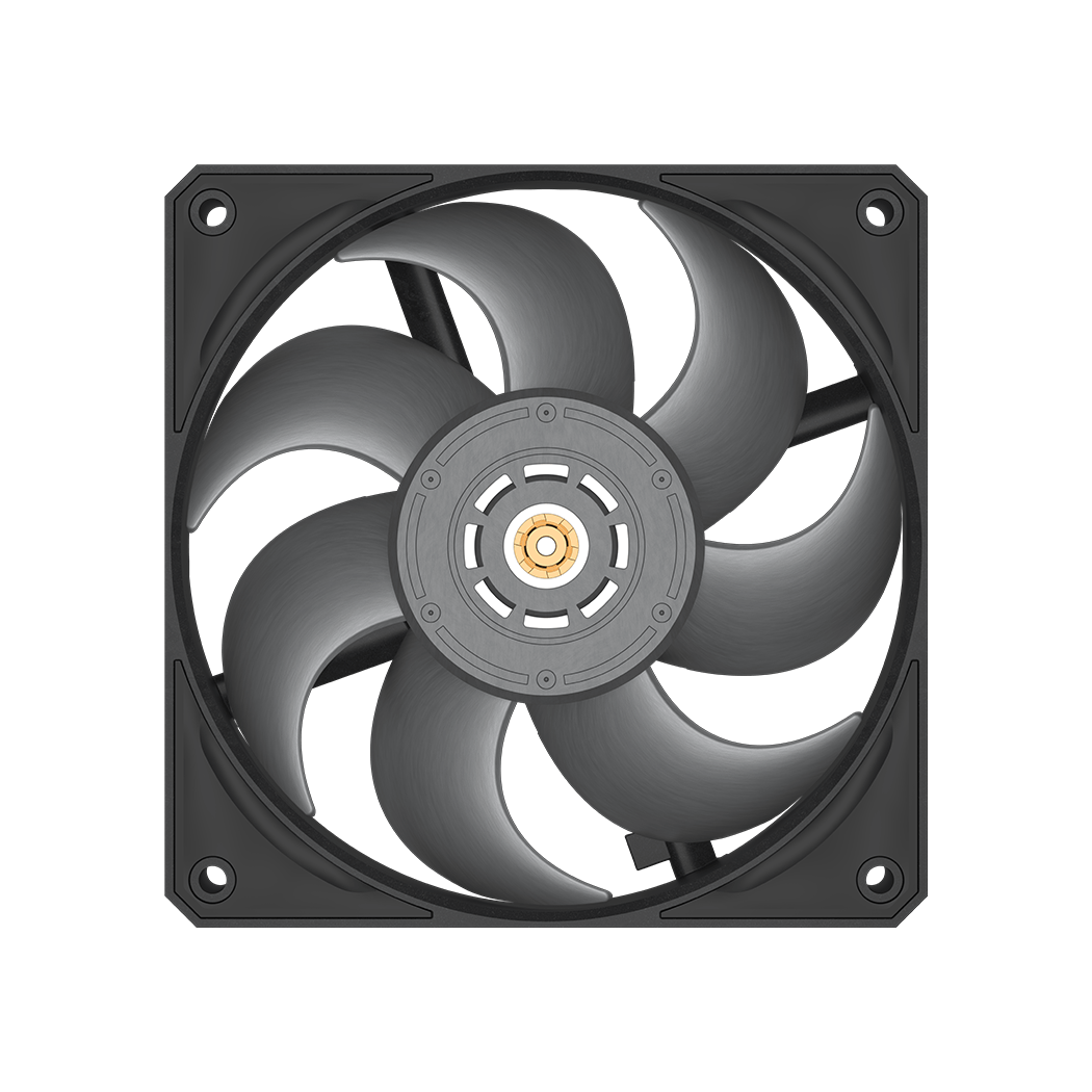 Кулер для корпуса / PCCooler F9 R120 BK / Кулер для корпуса/ Case Cooler PCCooler F9 R120 BK (120x120x30mm, 4-pin PWM, 114CFM, 42.7dBA, 3000RPM, Black)
