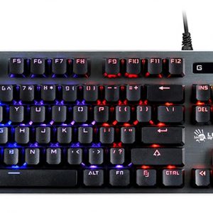 Клавиатура / A4Tech B765 GREY/NEON (GREEN SWITCH) / Клавиатура A4Tech Bloody B765 механическая серый USB for gamer LED (B765 GREY/NEON (GREEN SWITCH))