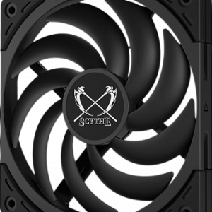 Кулер для корпуса / Scythe Wonder Tornado 120 Slim Black / Кулер для корпуса/ Case Cooler Scythe Wonder Tornado 120 Slim (120x120x15mm, 4-pin PWM, 34.31CFM, 26.36dBA, 2000RPM, Black)