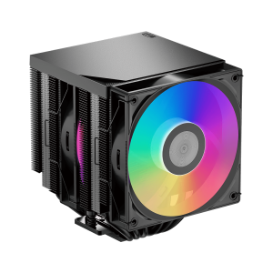 Кулер для процессора / PCCooler RT620Pro TC ARGB BK Black / Кулер для процессора/ CPU Cooler PCCooler RT620Pro TC ARGB BK (265W, 4-pin PWM, 157.5mm, Al/Cu, 6x6mm, 2x120mm, 73.32CFM, 34.9dBA, 2200RPM, S 1851/1700/1200/115X, AM5/AM4, black)