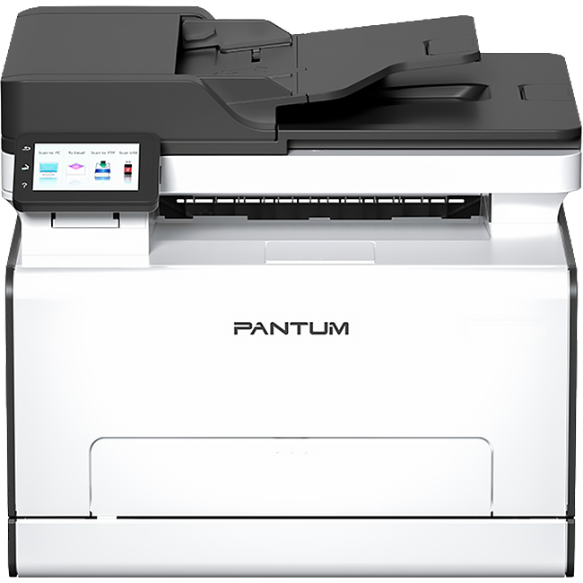 Pantum CM2100ADW, P/C/S, А4, Color laser, 20 стр/мин, (max 30000 p/mon), 500 МГц, 512 Мб, дуплекс, ADF 50, 60-176 г/м, лоток 250+1, тач-панель 4,3", USB, Ethernet, WiFi+BT, тонер 1500(черный)/1000(цве