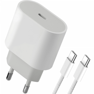 Defender Сетевой адаптер UPA-121 20W, USB C,кабель Type-C,белый / Defender 83222 / Defender Сетевой адаптер UPA-121 20W, USB C,кабель Type-C,белый