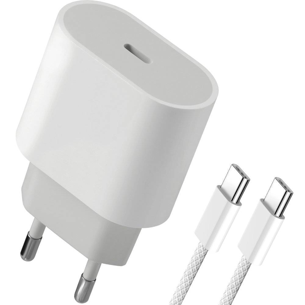 Defender Сетевой адаптер UPA-121 20W, USB C,кабель Type-C,белый / Defender 83222 / Defender Сетевой адаптер UPA-121 20W, USB C,кабель Type-C,белый