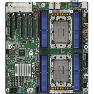 Материнская плата / ASRock 90-SXGCW0-A0UAYF / Материнская плата/ ASRock SP2C741D16-2T, EEB, 2x LGA 4677 5th/4th Gen Intel Xeon Scalable, 16x DDR5 RDIMM/ RDIMM-3DS, 5x PCIe5.0 / CXL1.1 x16, 1x PCIe5.0 x8, 2x MCIO (PCIE5.0 x8), 3x OCuLink (PCIe3.0 x4 or 4 SATA 6Gb/s), 1x M.2 (PCIe5.0 x4), up to 13x SATA 6Gb/s, 2x RJ45 (10GbE) Intel X710-AT2, AST2600