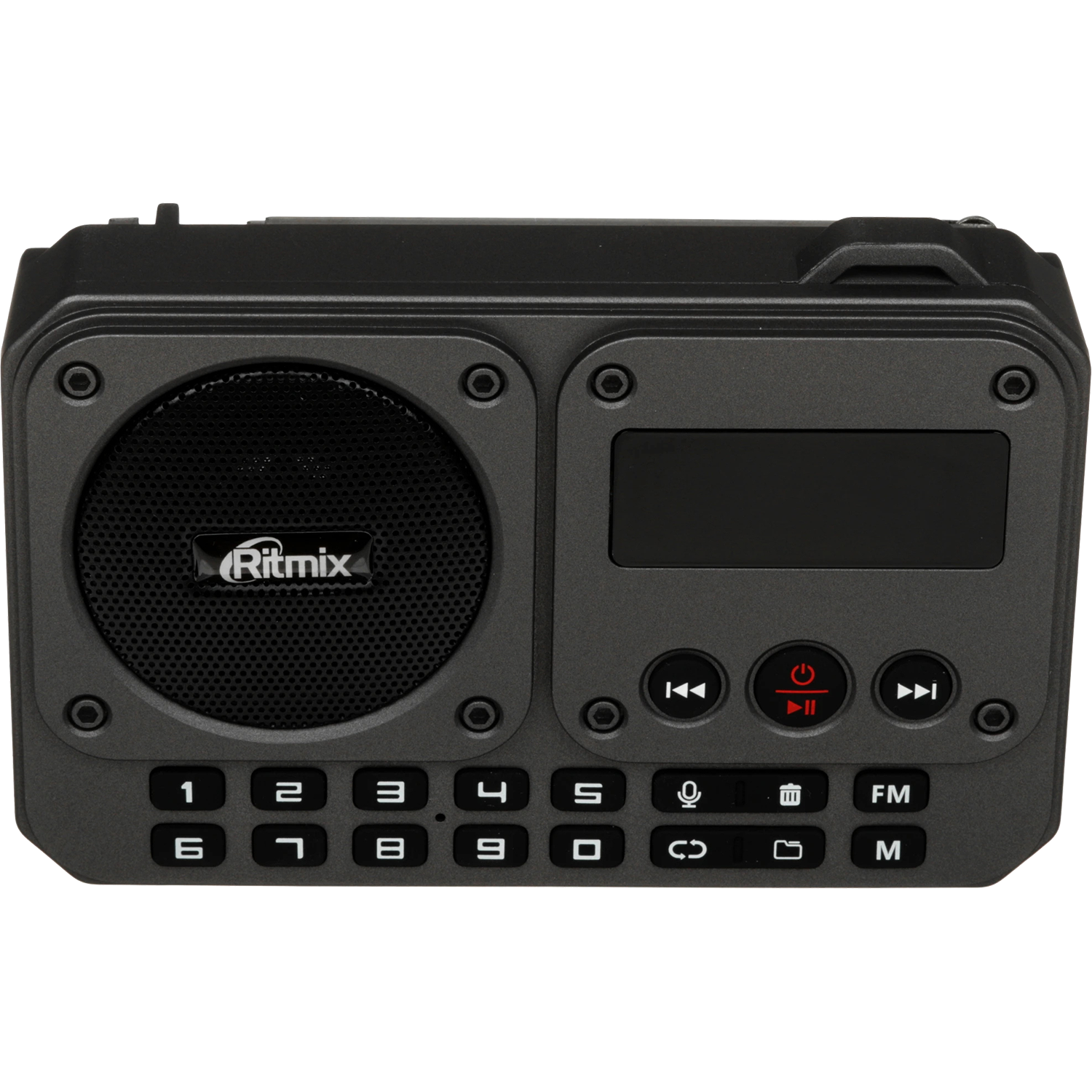 Радиоприёмник портативный / RITMIX RPR-010 Темно-серый с черным / Радиоприёмник портативный/ RITMIX RPR-010 Темно-серый с черным
