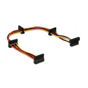 Кабель питания SATA / Cablexpert CC-SATAMF-03 / Кабель питания SATA Cablexpert CC-SATAMF-03 4x15pin(M)/15pin(F), 40см (095563)