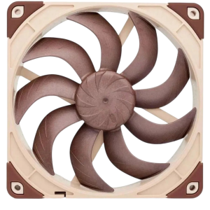 Кулер для корпуса / Noctua NF-A14x25 G2 PWM / Кулер для корпуса/ Case Cooler Noctua NF-A14x25 G2 PWM (140x140x25mm, 4-pin PWM, 91.58FM, 24.8dBA, 1500RPM, Beige/Brown)