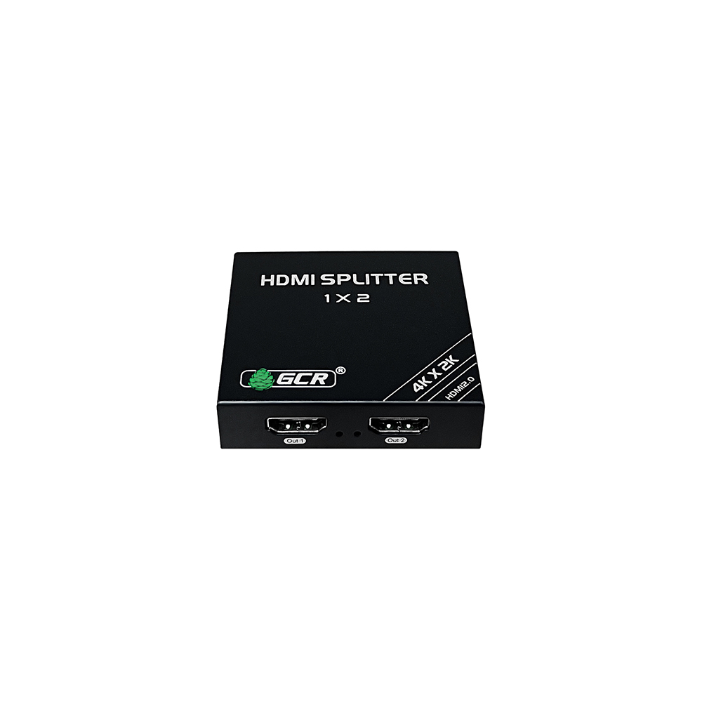 Разветвитель / GCR GCR-57408 / GCR Разветвитель HDMI 2.0, 1 на 2 выхода, 4К60Hz с функцией масштабирования Scaler, HDCP 2.3