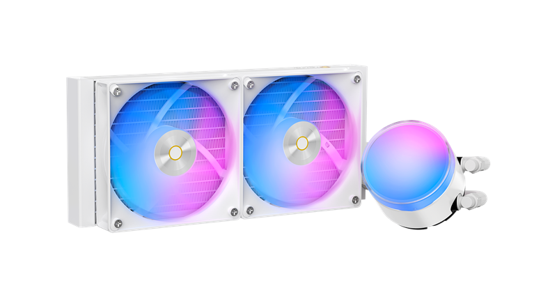 Ocypus Delta L24 WH ARGB V2, 240mm, ARGB Pump,2x120mm ARGB fans, LGA115X/1200/1700/18XX, AM4/AM5