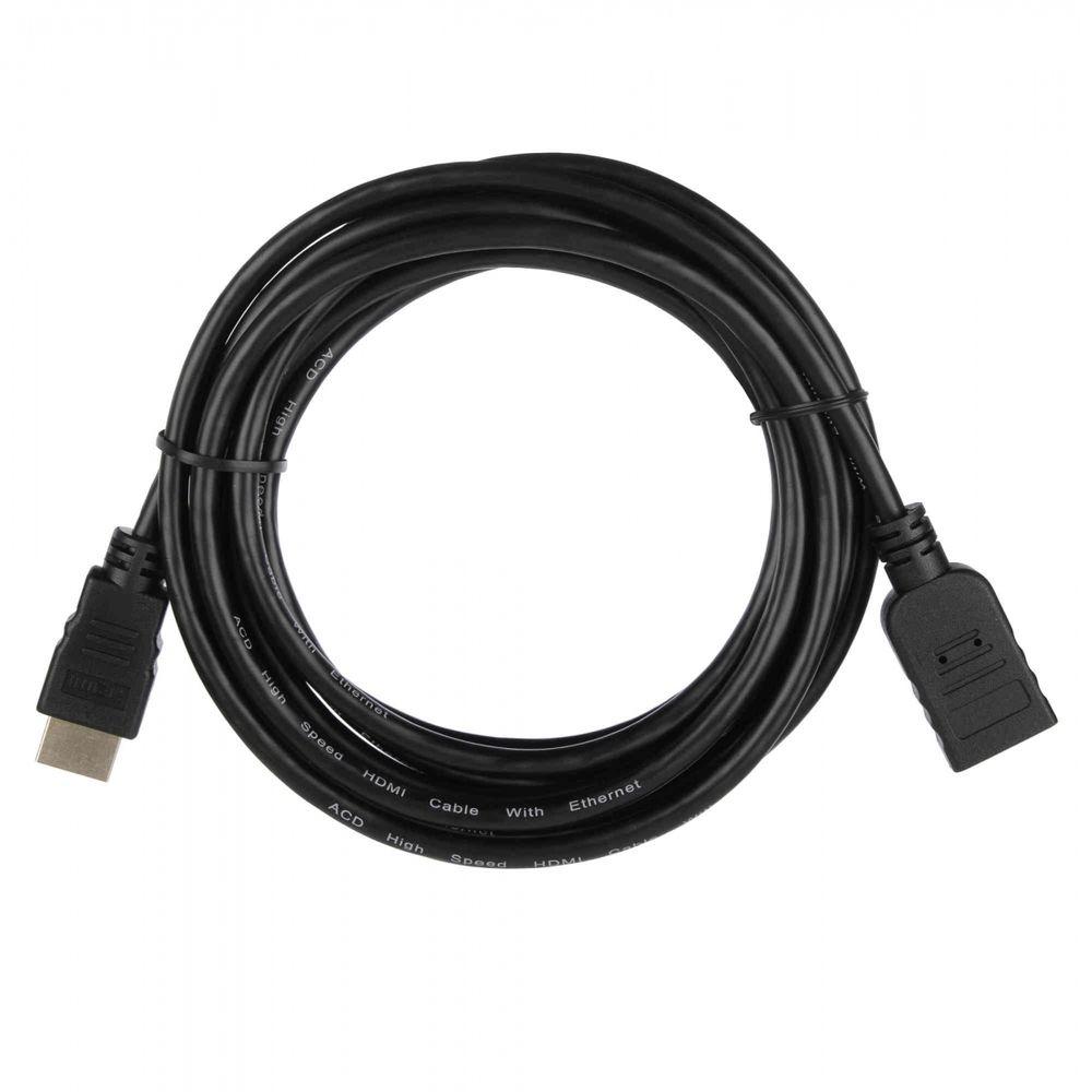 Кабель / ACD Systems ACD-DHHF1-30B / Кабель ACD-DHHF1-30B ACD-DHHF1-30B HDMI 1.4, Golden Plated,19m/19f, HDMI extension, Черный, 3м ACD-DHHF1-30B (742286)