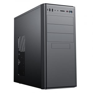 Корпус без блока питания / Foxline FL-886-U3C / Корпус без блока питания/ Case Foxline FL-886 ATX case, black, w/o PSU, w/1xUSB2.0+1xUSB3.0+1xUSB3.0 Type-C (19pin header)+HD-AUDIO , w/o pwrcord, w/o FAN
