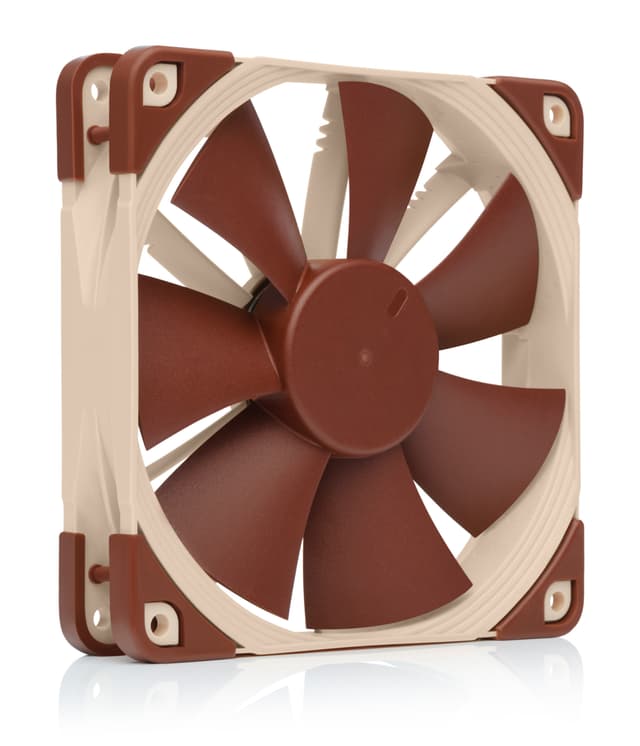 Кулер для корпуса / Noctua NF-F12 5V / Кулер для корпуса/ Case Cooler Noctua NF-F12 5V (120x120x25mm, 3-pin, 54.97CFM, 22.4dBA, 1500RPM, Beige/Brown)