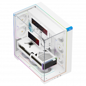 Корпус без блока питания / Thermalright TR-A70 Vision White FAN5-C (TR-A70 Vision White FAN5-C) / Корпус без блока питания/ Case Thermalright A70 Vision FAN5-C, Midi-Tower, TG, LCD, 5x120mm ARGB, 2xUSB-A 3.0, 1xUSB Type-C, ATX, mATX, mITX White