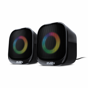 АС SVEN G345, черный, акустическая система 2.0  (10 Вт, RGB, питание USB, Bluetooth) / SVEN G345 / АС SVEN G345, черный, акустическая система 2.0  (10 Вт, RGB, питание USB, Bluetooth)