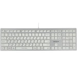 Клавиатура A4Tech FX50 белый USB slim Multimedia (FX50 WHITE) каб.1.5м / A4Tech FX50 WHITE / Клавиатура A4Tech FX50 белый USB slim Multimedia (FX50 WHITE) каб.1.5м
