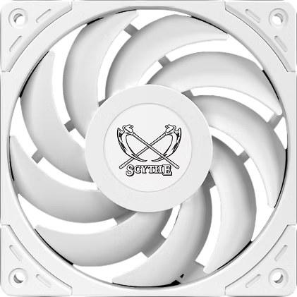 Кулер для корпуса / Scythe Wonder Tornado 120 White / Кулер для корпуса/ Case Cooler Scythe Wonder Tornado 120 White (120x120x26mm, 4-pin PWM, 75.17CFM, 35.57dBA, 2500RPM, White)