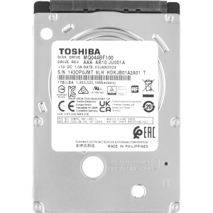 Жесткий диск / Toshiba MQ04AB 1Tb (MQ04ABF100R) / Жесткий диск/ HDD Toshiba SATA3 1Tb 2.5" 5400 128Mb OFFICIAL RECERTIFIED 1 year warranty (replacement HDWL110UZSVA)