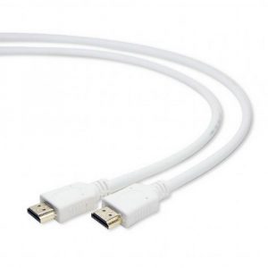 Кабель HDMI / Cablexpert CC-HDMI4-W-10 / Кабель HDMI Cablexpert CC-HDMI4-W-10, 3м, v1.4, 19M/19M, белый, позол.разъемы, экран, пакет