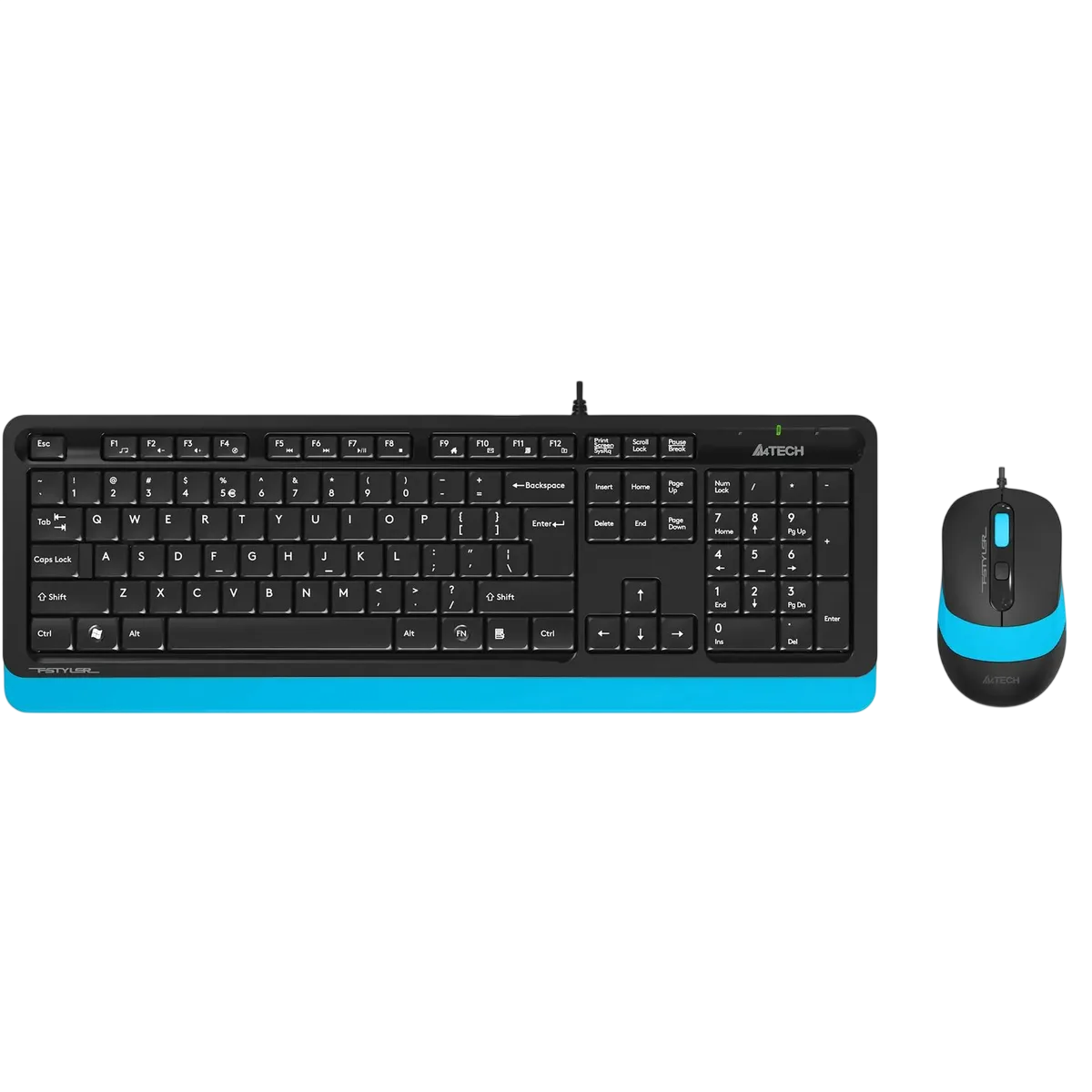 Клавиатура + мышь A4Tech Fstyler F1010 клавчерный/синий мышьчерный/синий USB Multimedia (F1010 BLU / A4Tech F1010 BLUE / Клавиатура + мышь A4Tech Fstyler F1010 клавчерный/синий мышьчерный/синий USB Multimedia (F1010 BLU