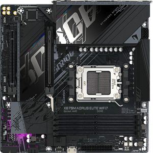Материнская плата / Gigabyte X870M A ELITE WF7 / Материнская плата Gigabyte X870M A ELITE WF7 SocketAM5 AMD X870 4xDDR5 mATX AC`97 8ch(7.1) 2.5Gg RAID+HDMI