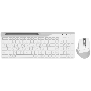 Клавиатура + мышь A4Tech Fstyler FB2535C клавбелый/серый мышьбелый/серый USB беспроводная Bluetoot / A4Tech FB2535C ICY WHITE / Клавиатура + мышь A4Tech Fstyler FB2535C клавбелый/серый мышьбелый/серый USB беспроводная Bluetoot