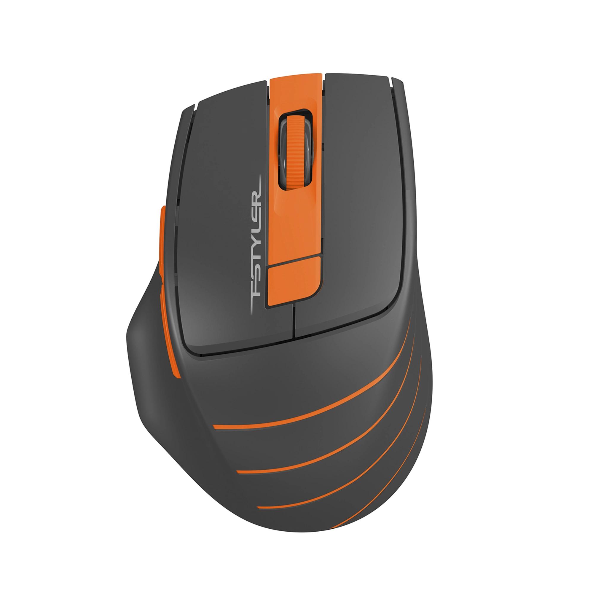Мышь / A4Tech FG30S ORANGE / Мышь A4Tech Fstyler FG30S серый/оранжевый оптическая 2000dpi silent беспров. USB 6but (FG30S ORANGE)