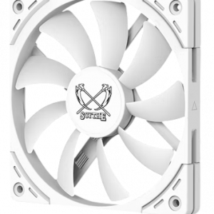 Кулер для корпуса / Scythe Kaze Flex II 120 Slim White / Кулер для корпуса/ Case Cooler Scythe Kaze Flex II 120 Slim White (120x120x15mm, 4-pin PWM, 48CFM, 27.8dBA, 1800RPM, White)