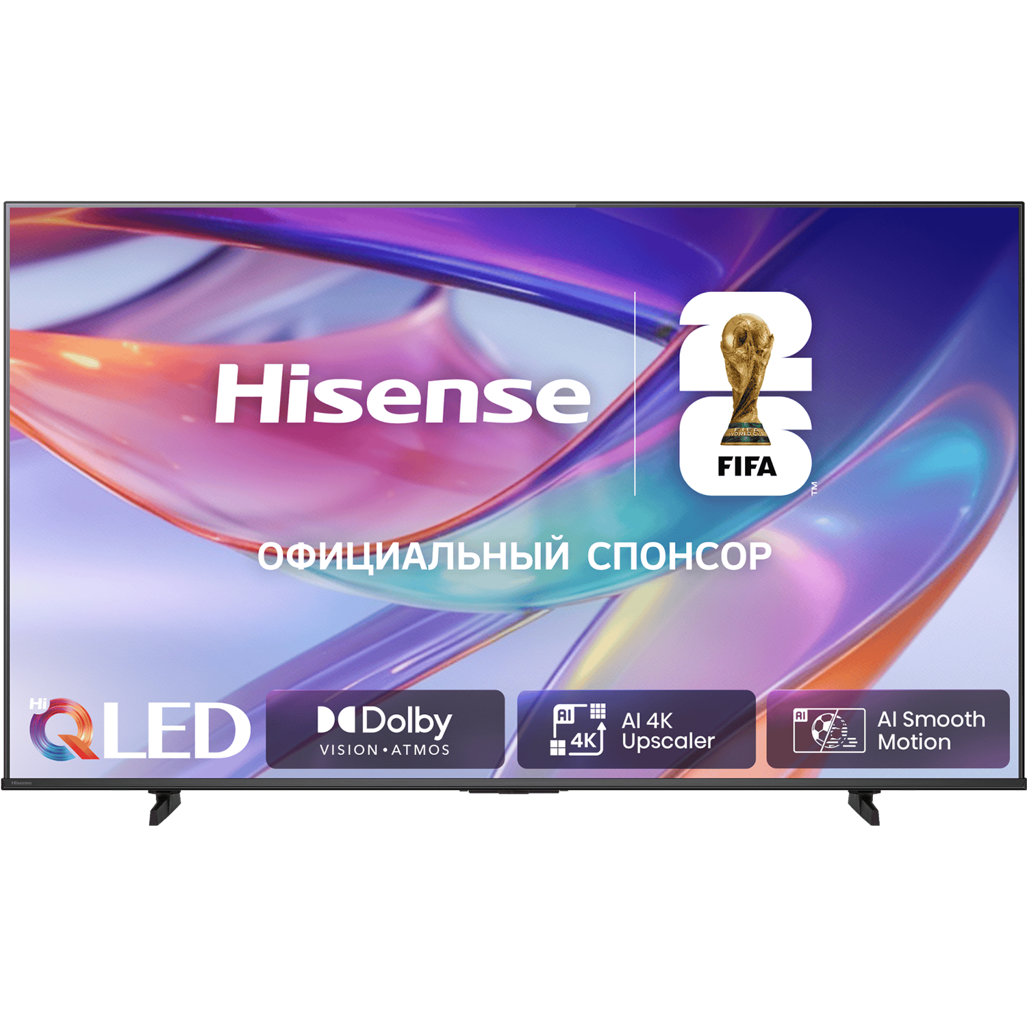 Телевизор ЖК 85`` Hisense / Hisense 85E7S / Телевизор ЖК 85`` Hisense/ 85", QLED, Ultra HD, VA, QLED DLED, Smart TV (HomeOS U9.5), Wi-Fi, DVB-T2/T/C/S2/S, 2х15W, Game Mode Plus, HSR 120Hz, 400 nits, 38001, CI+(1.4), 3хHDMI, 2хUSB, Black, 2026