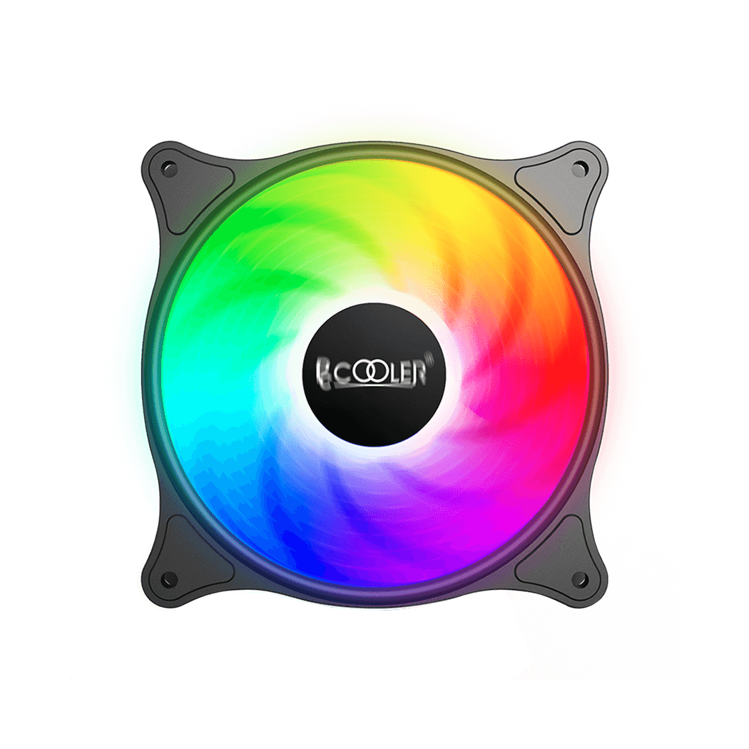 Кулер для корпуса / PCCooler FX 120 ARGB BK / Кулер для корпуса/ Case Cooler PCCooler FX 120 ARGB BK (120x120x25mm, 4-pin PWM, ARGB, 52.79CFM, 33.2dBA, 2000RPM, Black)
