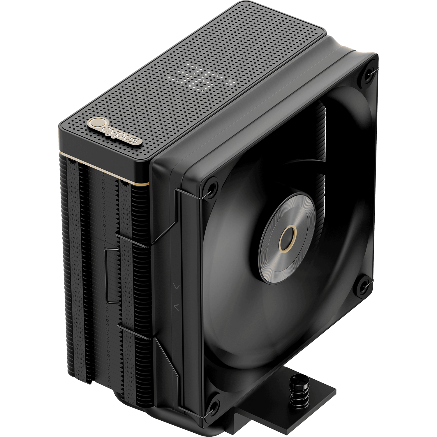 Кулер для процессора / Ocypus Iota-A40-BK1NNWD00X-GL / Кулер для процессора/ CPU Cooler Ocypus Iota A40 BK (220W, 4-pin PWM, LED temp., 156.7mm, Al/Cu, 4x6mm, 1x120mm, 77CFM, 29dBA, 2000RPM, S 1851/1700/1200/115X, AM5/AM4, black)