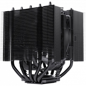 Кулер для процессора / Noctua NH-D12L chromax.black / Кулер для процессора/ CPU Cooler Noctua NH-D12L chromax.black (148W, 4-pin PWM, 145mm, Al/Cu, 5x6mm, 1x120mm, 60.1CFM, 22.6dBA, 2000RPM, S 1851/1700/1200/115X, AM5/AM4, Black)