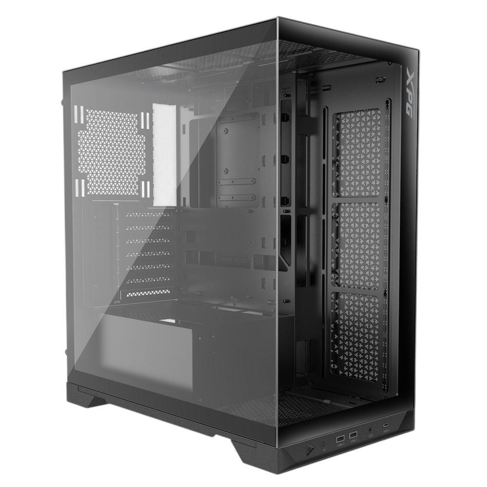 Корпус / ADATA XPG INVADER X BLACK (INVADERXMTWOF-BKCWW) / Корпус XPG INVADER X BLACK (INVADERXMTWOF-BKCWW) Mid-Tower, Micro-ATX, Mini-ITX, Standard-ATX, USB 3.2 Gen2 Type-A, USB 3.2 Gen2 Type-C