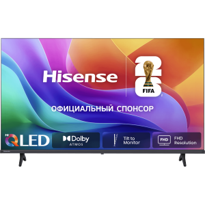 Телевизор ЖК 32`` Hisense / Hisense 32A5S RU / Телевизор ЖК 32`` Hisense/ 32", Full HD, ADS, QLED  DLED, SMART TV (HomeOS U9), DVB-T2/C/S2, 2х7W, Game Mode, 250 nits,12001, CI+(1.4), 2HDMI, 1USB, Black, 2026