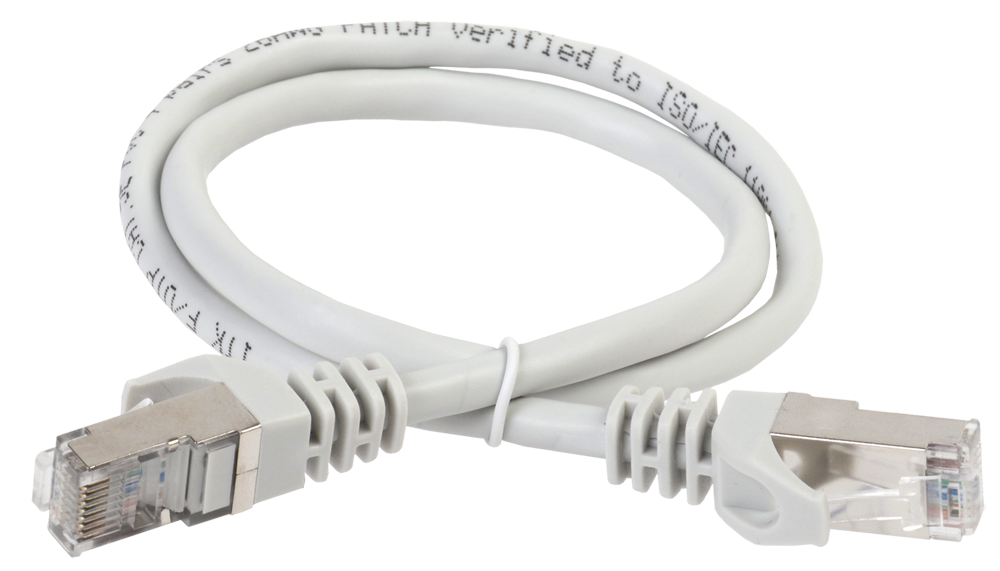 Коммутационный шнур (патч-корд), кат.5Е FTP, 10м, серый / ITK PC01-C5EF-10M / Коммутационный шнур (патч-корд), кат.5Е FTP, 10м, серый