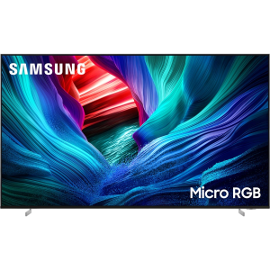 Samsung Micro RGB TV MRE115MR95FXRU, 115`, Micro RGB, 4K 3840x2160, 120Hz, Tizen Smart TV, 70W, Tuner (DVB-T2/C/S2, PAL,SECAM), HDMI, USB, CI+, Wi-Fi, BT, LAN, VESA 1000x600, class B, RGB CARBON SILV