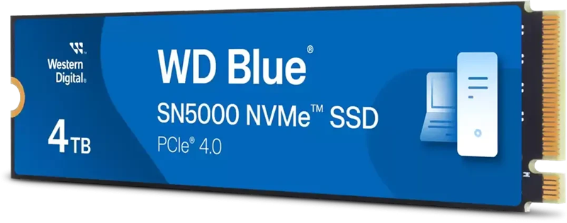 Western Digital Black SSD SN5000 M2.2280 PCIe 4.0 4Tb, 5500MBs/5000MBs, TBW 1200, WDS400T4B0E, 1 year