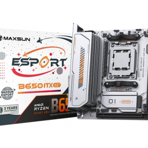 MAXSUN MS-eSport B650ITX WIFI ICE, AM5, B650, 2*DDR5, 2*SATA 3.0, 2*M.2, USB 3.2, USB 2.0, Type-C, 1*PCIE 16, 1*PCIE 1, HDMI+DP, ITX