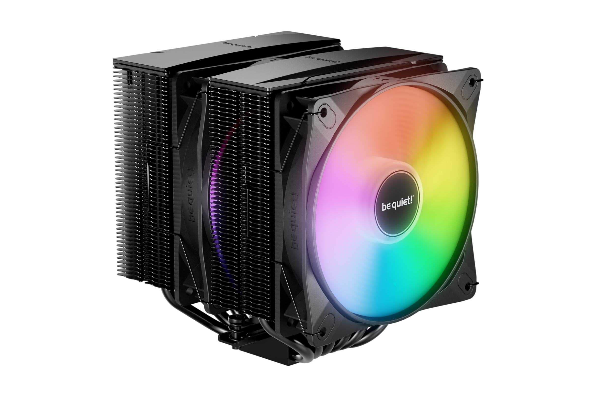 Кулер для процессора / be quiet! PURE ROCK PRO 3 LX Black / Кулер для процессора/ CPU Cooler be quiet! PURE ROCK PRO 3 LX (250W, 4-pin PWM, 155mm, Al/Cu, 6x6mm, ARGB, 2x120mm, 61.8CFM, 34.8dBA, 2000RPM, S 1851/1700/1200/115X, AM5/AM4, black)