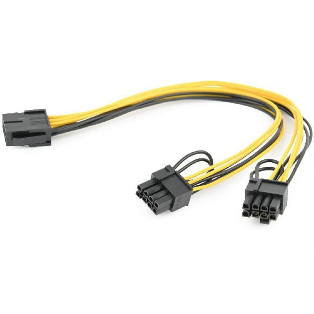 Кабель питания / Cablexpert CC-PSU-85 / Кабель питания Cablexpert CC-PSU-85 PCI-Express 6-пин на 6+2 пин x 2 шт., 0.3 м (099981) {500}