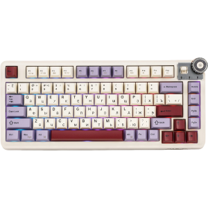 Игровая клавиатура / AULA AU75 (6978080506450) / Игровая клавиатура/ Беспроводная механическая клавиатура AULA AU75 Бежевый Star Vector свитчи РУС (Bluetooth, 2.4 Гц)