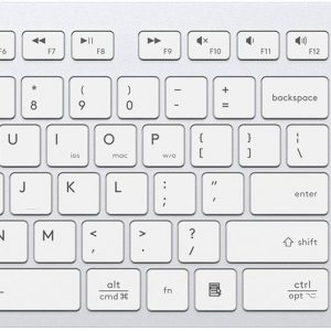 Клавиатура / A4Tech FBX50C WHITE / Клавиатура A4Tech Fstyler FBX50C белый USB беспроводная BT/Radio slim Multimedia (FBX50C WHITE)